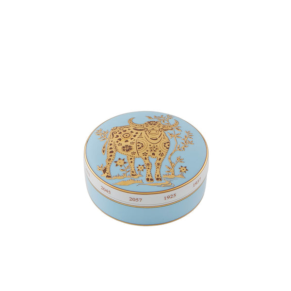 VISTA ALEGRE GOLDEN - LARGE ROUND BOX OX