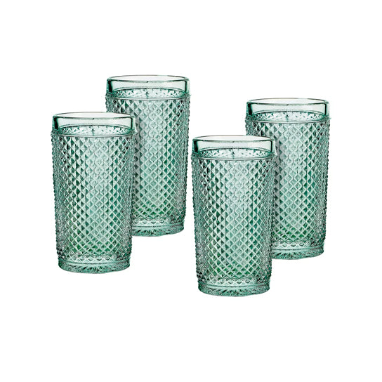 VISTA ALEGRE BICOS - HIGHBALLS MINT, SET OF 4